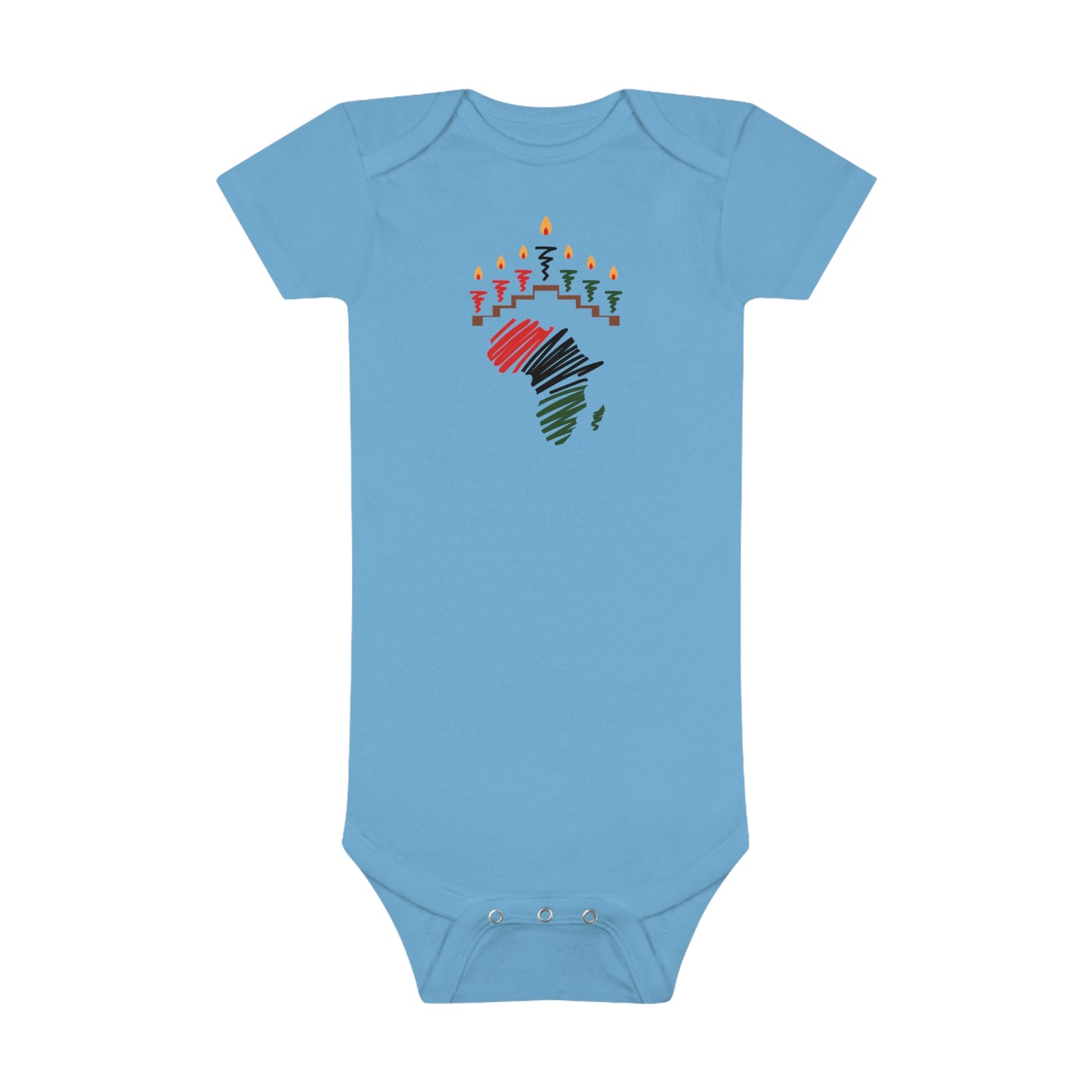 Baby Short Sleeve Onesie® Baby Kwanzaa