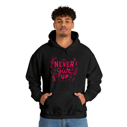 Never Give Up Unisex Heavy Blend™ Hooded Sweatshirt