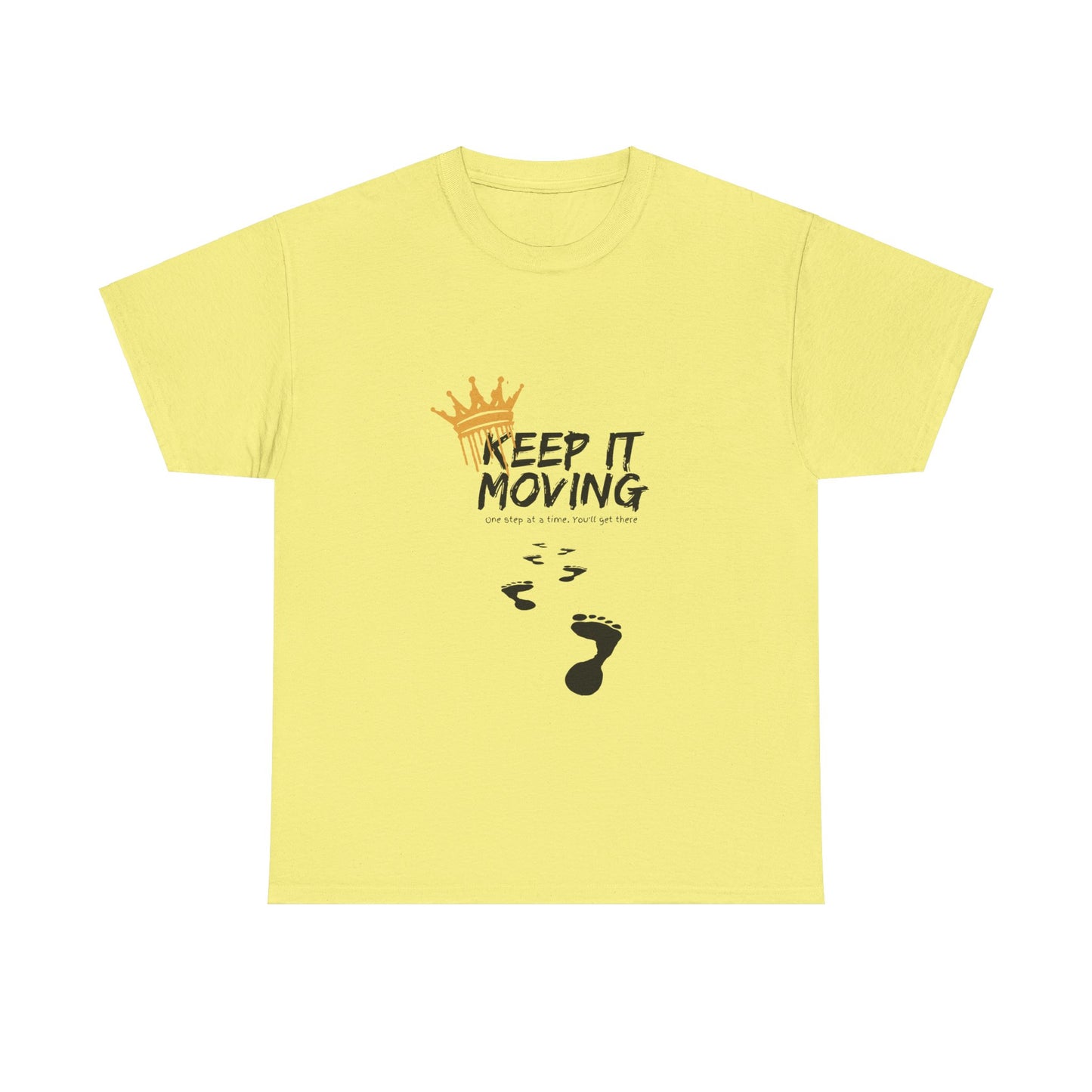 Keep It moving Foot prints Unisex Heavy Cotton Tee