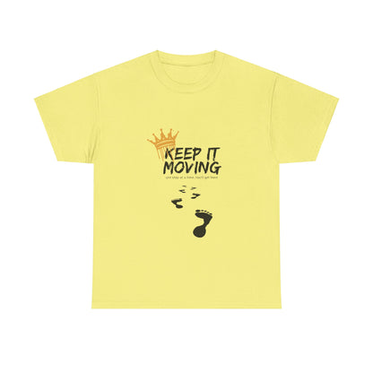 Keep It moving Foot prints Unisex Heavy Cotton Tee