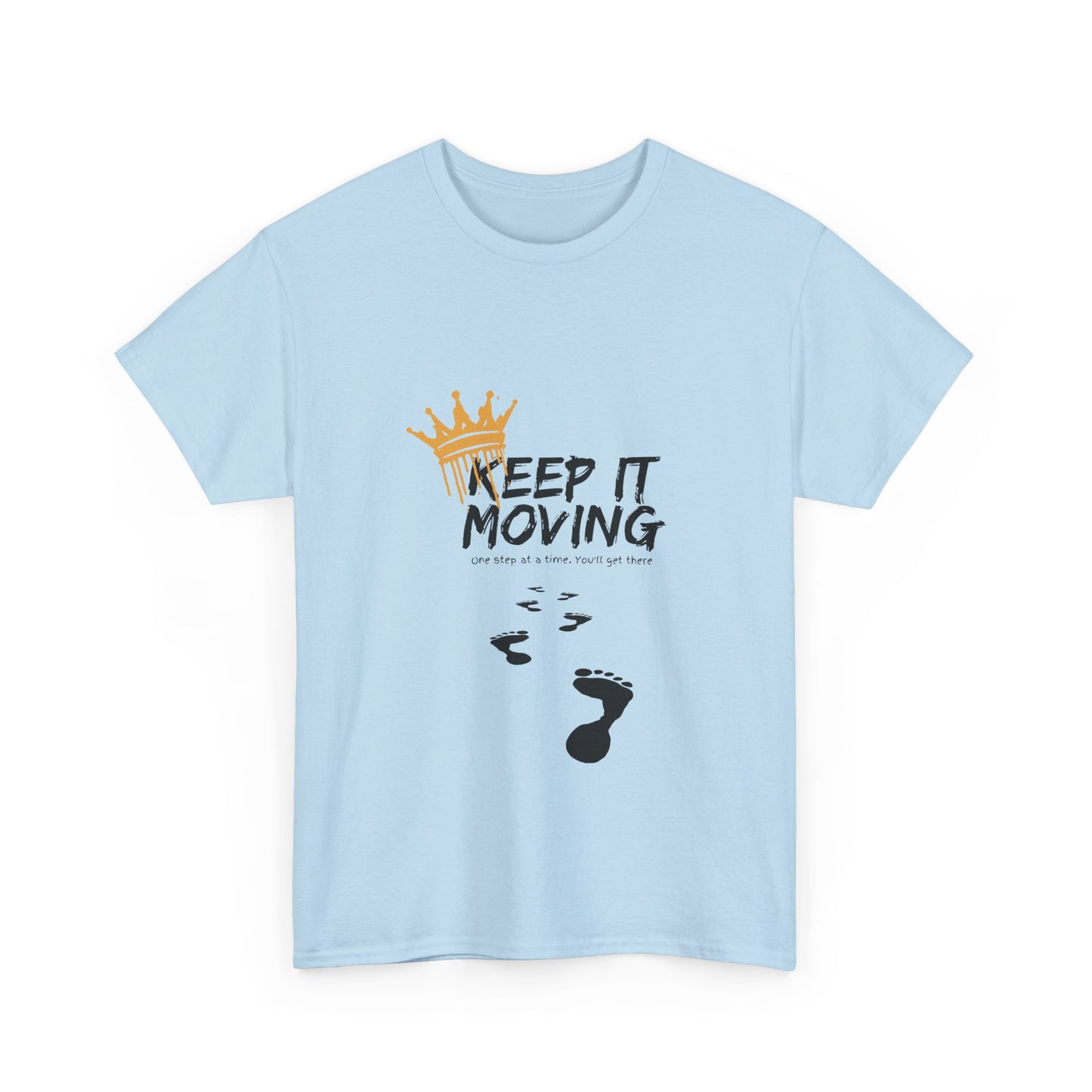 Keep It moving Foot prints Unisex Heavy Cotton Tee