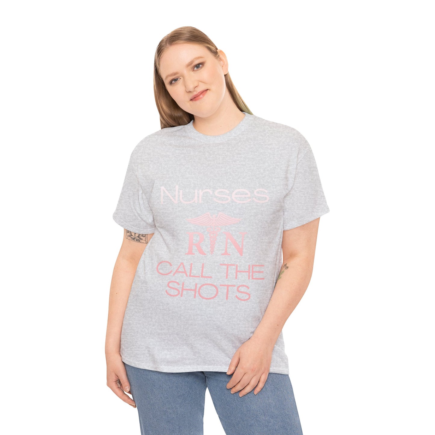 Nurses Call the Shots Unisex Heavy Cotton Tee