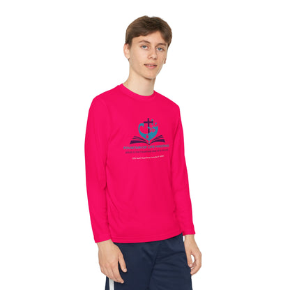 FOLM:  Members shirt - back John 4:14 -Youth Long Sleeve Tee