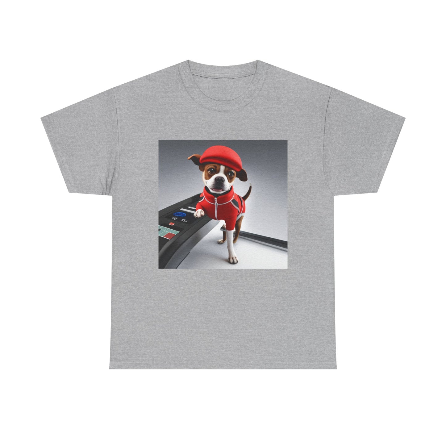 Red dog jogger Heavy Cotton Tee