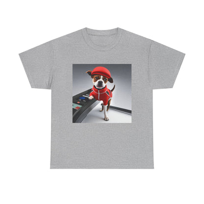 Red dog jogger Heavy Cotton Tee