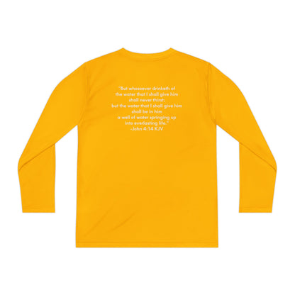 FOLM:  Members shirt - back John 4:14 -Youth Long Sleeve Tee