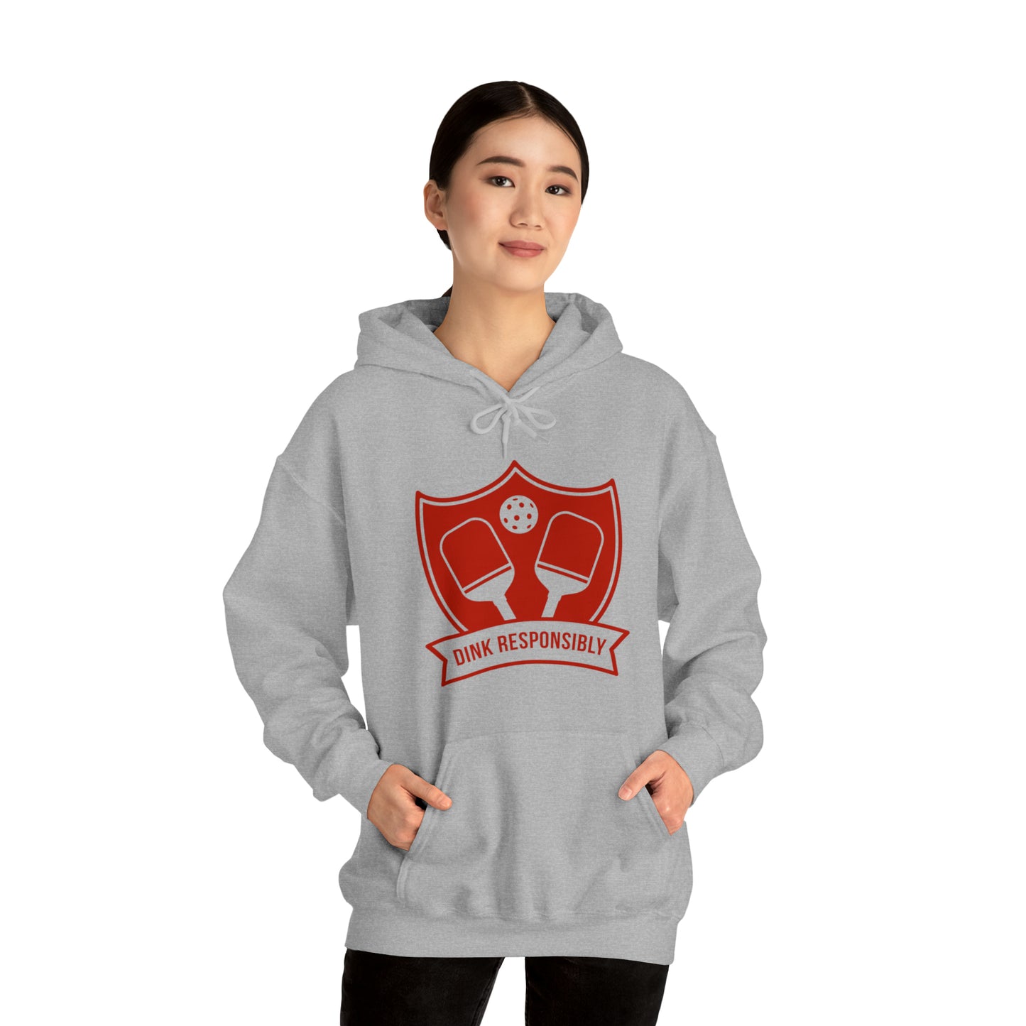 Pickle Ball "Dink Responsibly" Unisex Heavy Blend™ Hooded Sweatshirt Pickle Ball