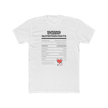NURSING STUDENT NUTRITIAN FACTS T-shirt