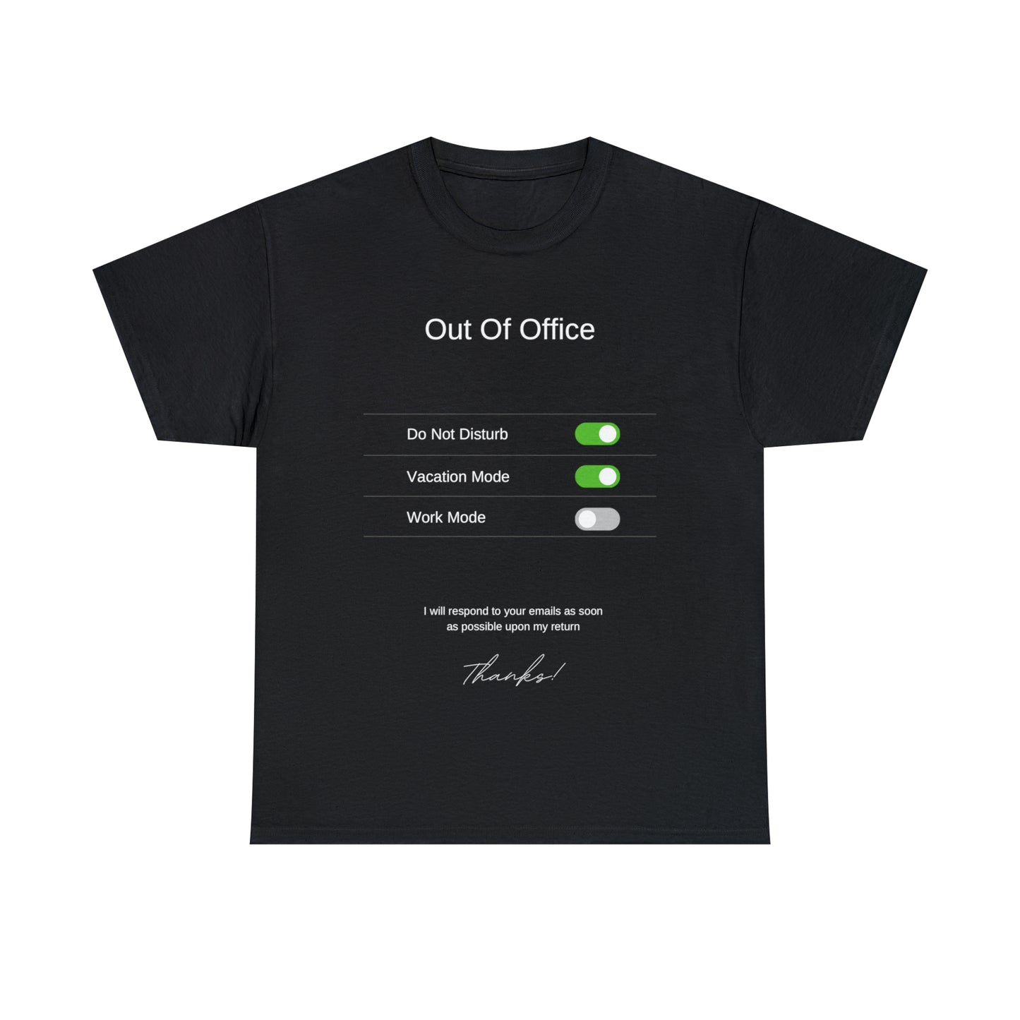 Out of the Office Unisex Heavy Cotton Tee