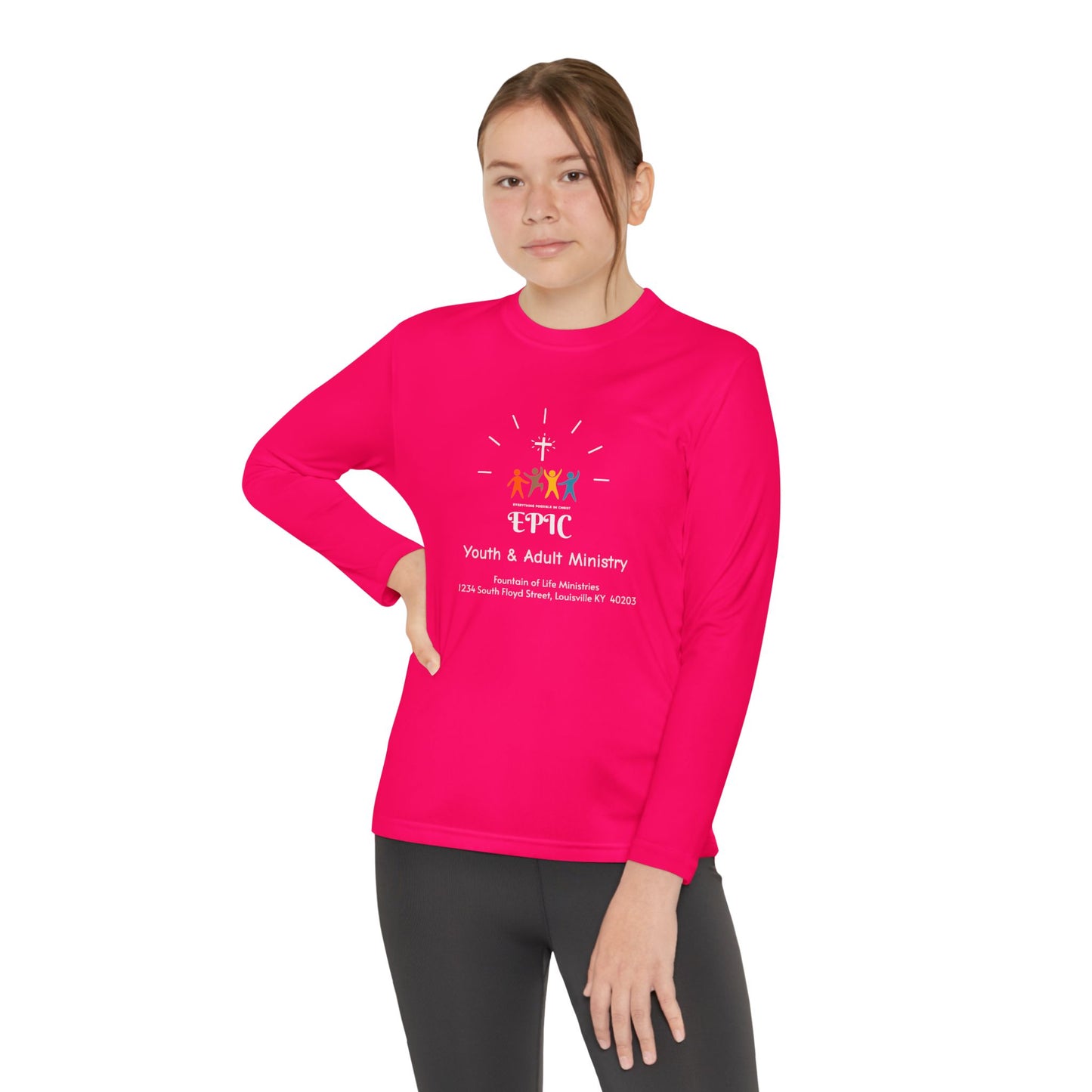 FOLM: EPIC -on the back: Philippians 4:13 - Youth Long Sleeve Tee