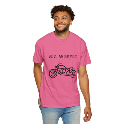 Big Wheels Black Bike Unisex Garment-Dyed T-shirt