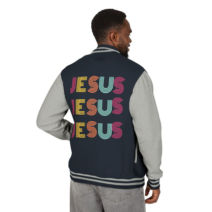 JESUS JESUS JESUS Letterman Jacket