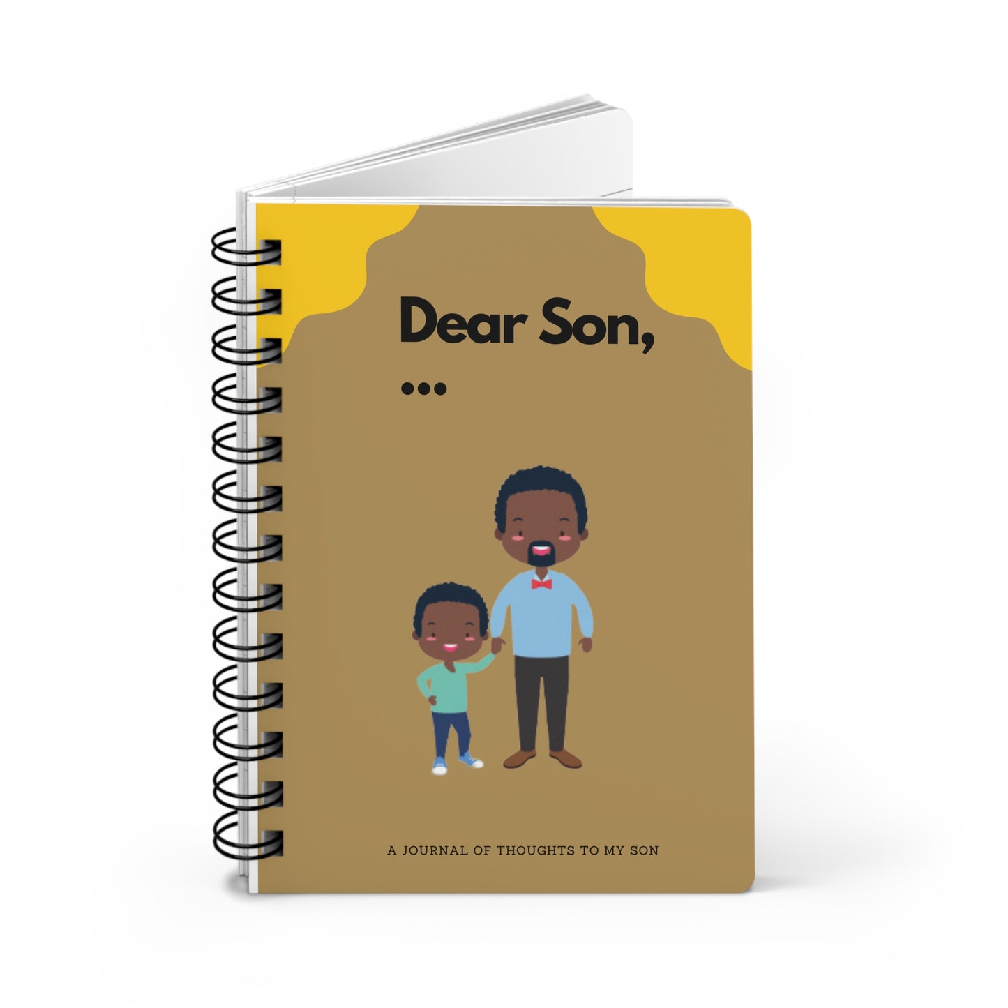 Father Son Journals with Prompts. Spiral Bound Journal