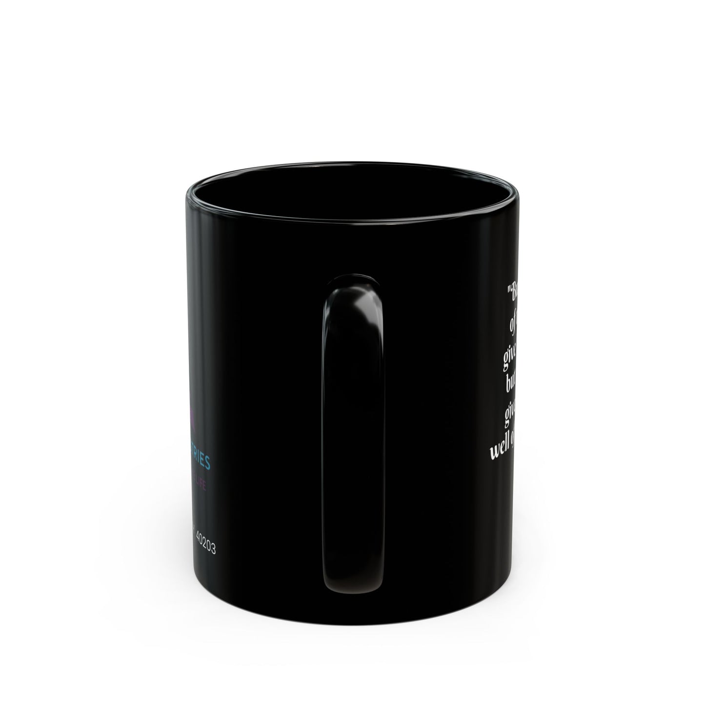 FOLM: Option 2 John 4:14 Black Mug (11oz, 15oz)