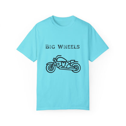 Big Wheels Black Bike Unisex Garment-Dyed T-shirt