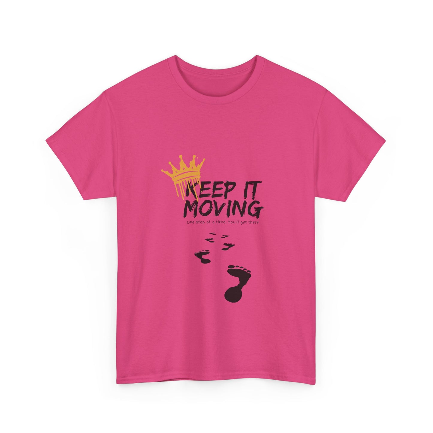 Keep It moving Foot prints Unisex Heavy Cotton Tee