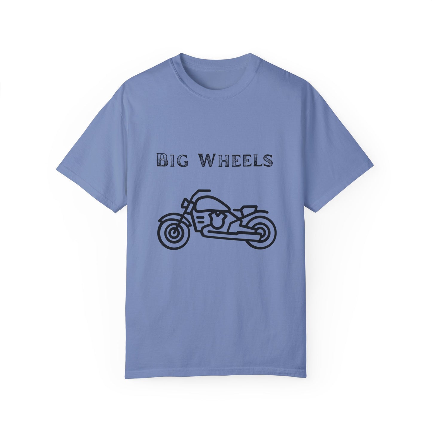 Big Wheels Black Bike Unisex Garment-Dyed T-shirt