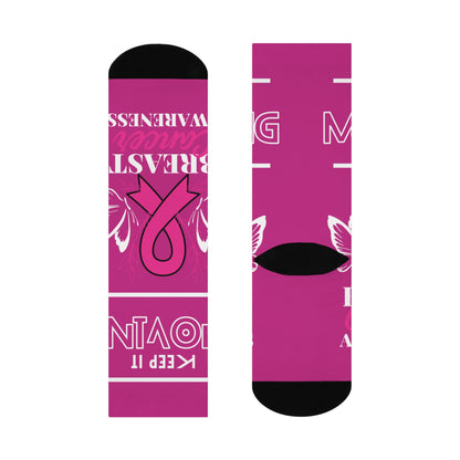 Breast Cancer Awareness Cushioned Crew Socks