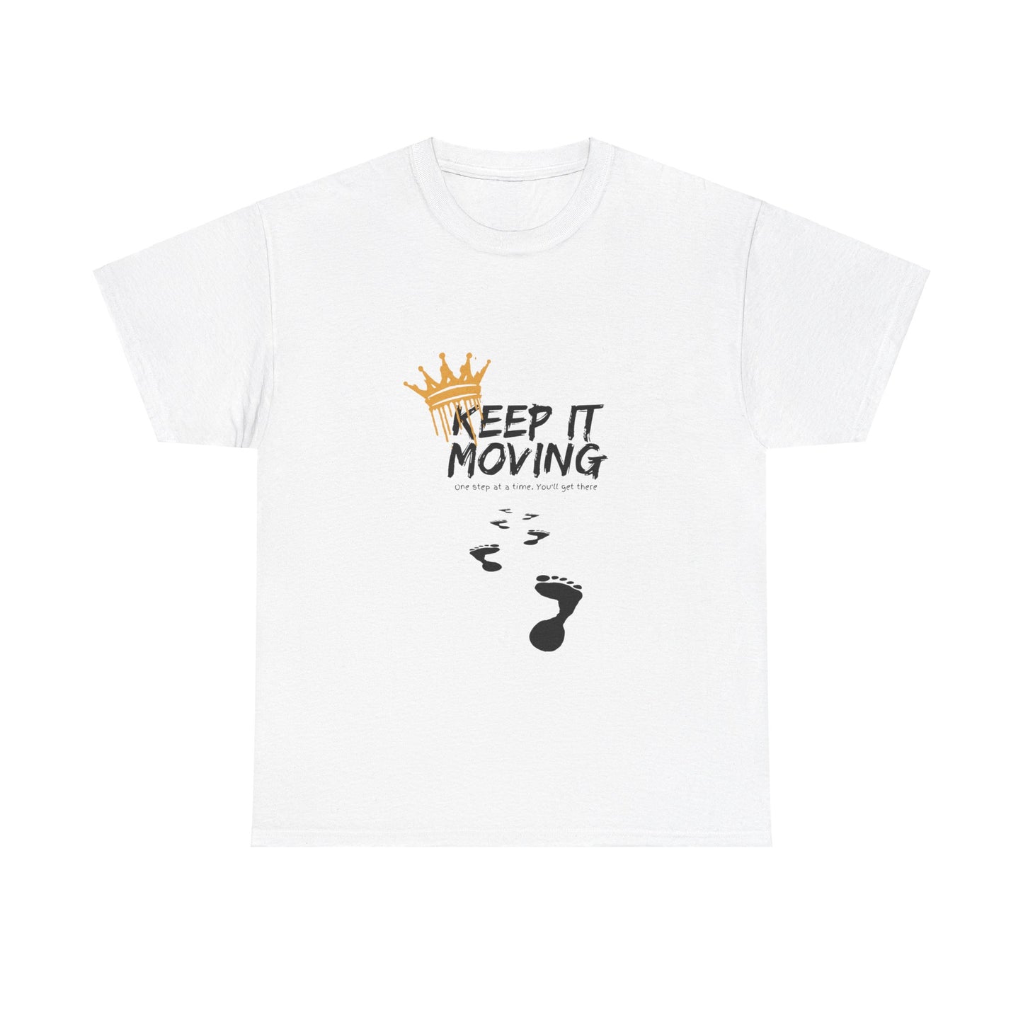 Keep It moving Foot prints Unisex Heavy Cotton Tee