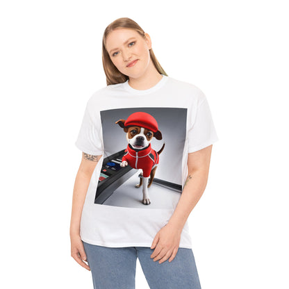 Red dog jogger Unisex Heavy Cotton Tee