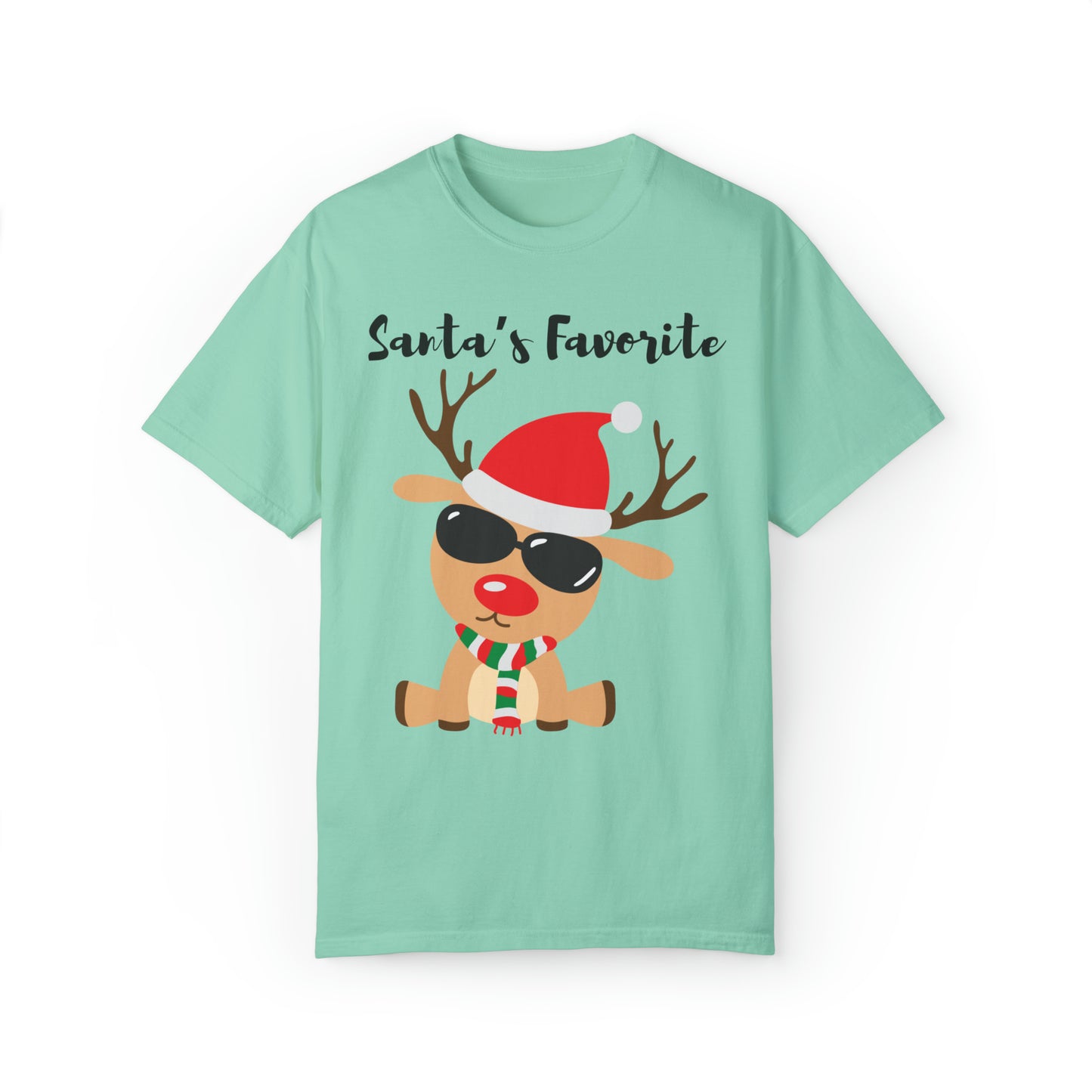 Santa’s Favorite Unisex Garment-Dyed T-shirt