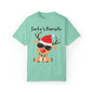 Santa’s Favorite Unisex Garment-Dyed T-shirt