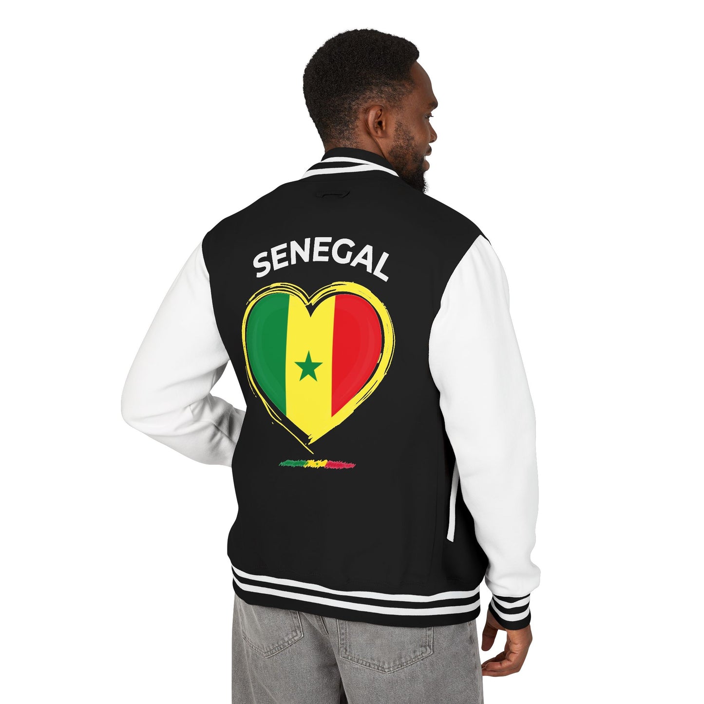 I LOVE SENEGAL Letterman Jacket: NDEYE