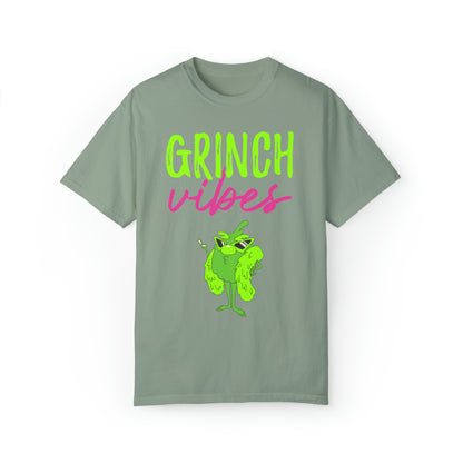 Grinch Vibes Unisex Garment-Dyed T-shirt