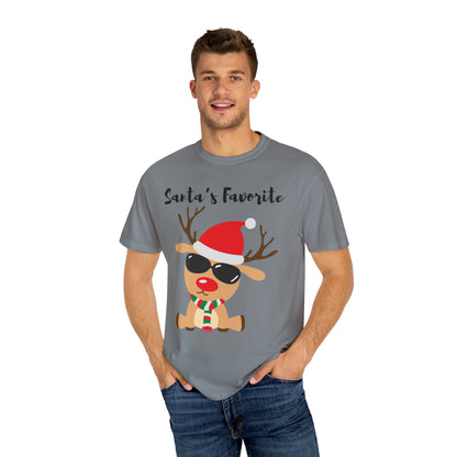 Santa’s Favorite Unisex Garment-Dyed T-shirt