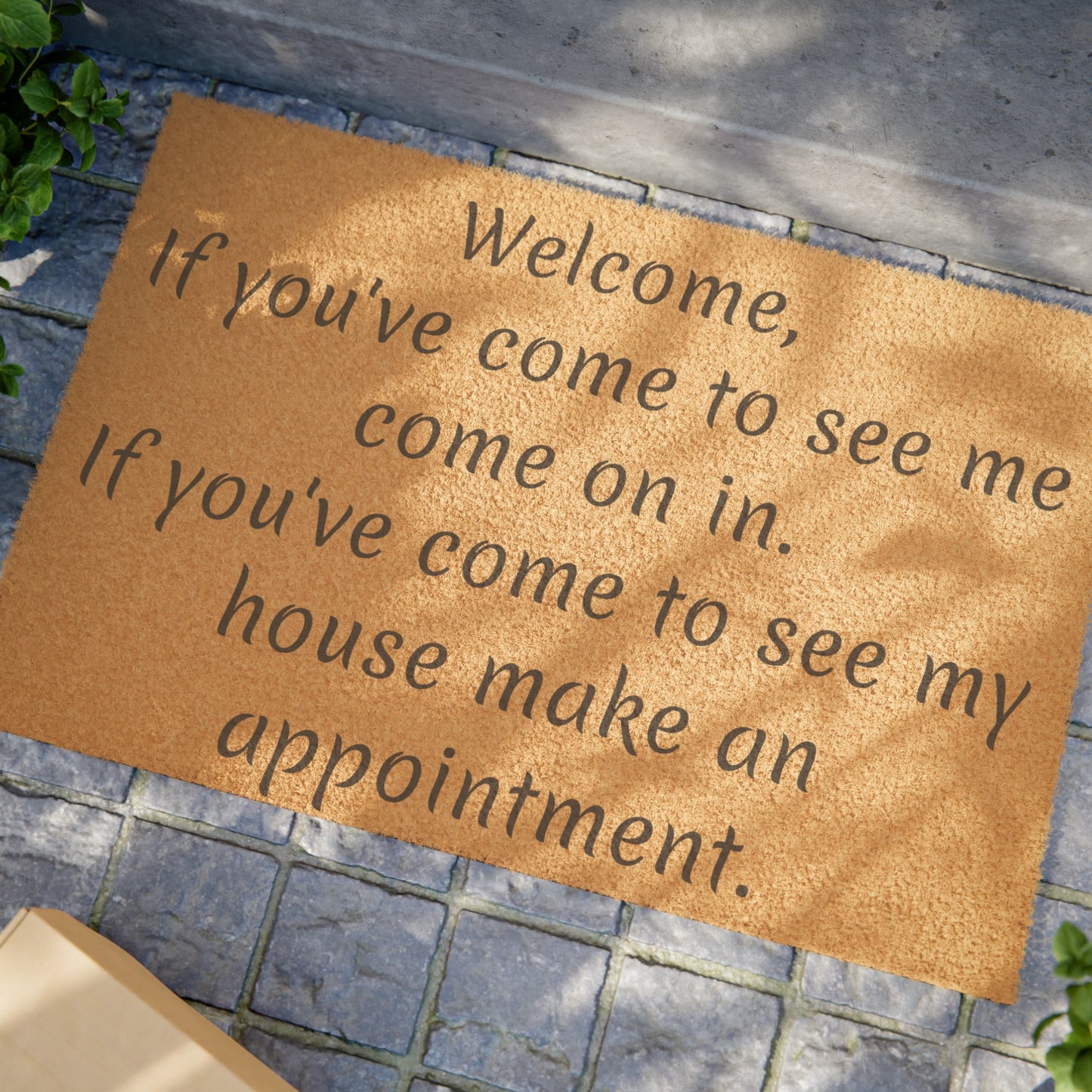 Come to see me or Come to see my house Doormat