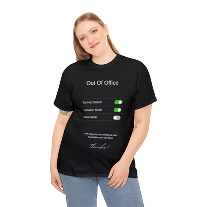 Out of the Office Unisex Heavy Cotton Tee