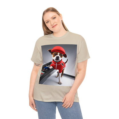 Red dog jogger Unisex Heavy Cotton Tee