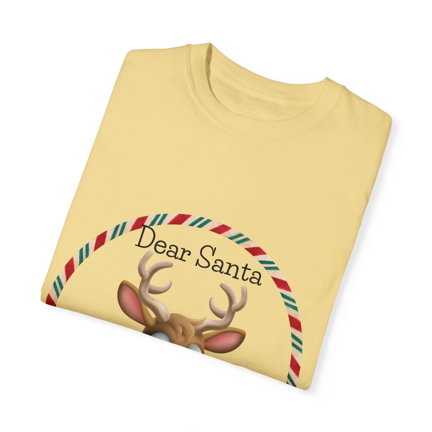 Dear Santa Define Naughty Unisex Garment-Dyed T-shirt