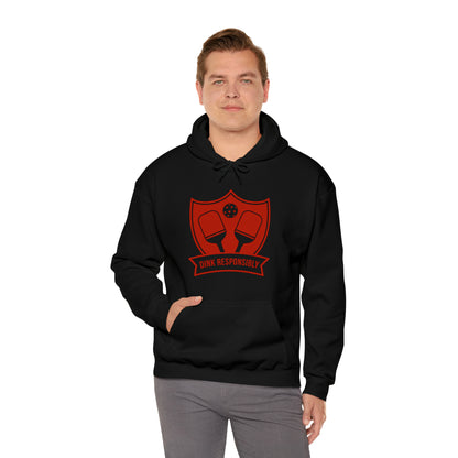 Pickle Ball "Dink Responsibly" Unisex Heavy Blend™ Hooded Sweatshirt Pickle Ball