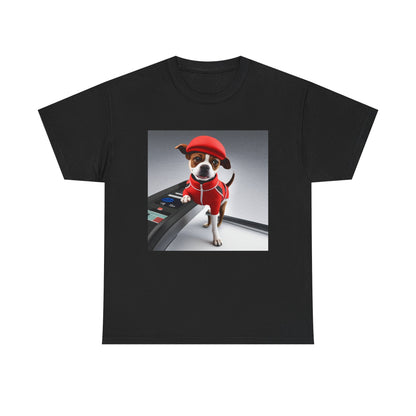 Red dog jogger Heavy Cotton Tee