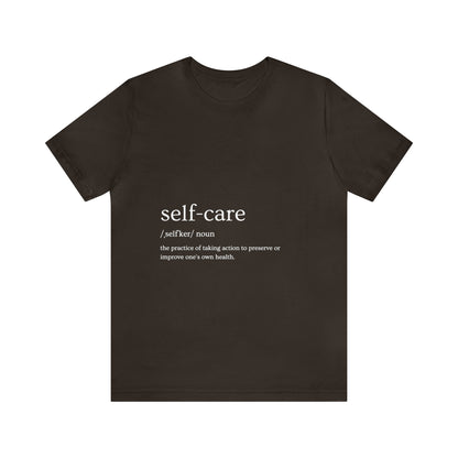 Self-Care Unisex Jersey Short Sleeve Tee