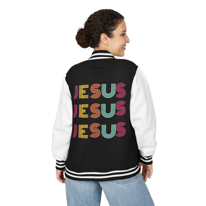 JESUS JESUS JESUS Letterman Jacket