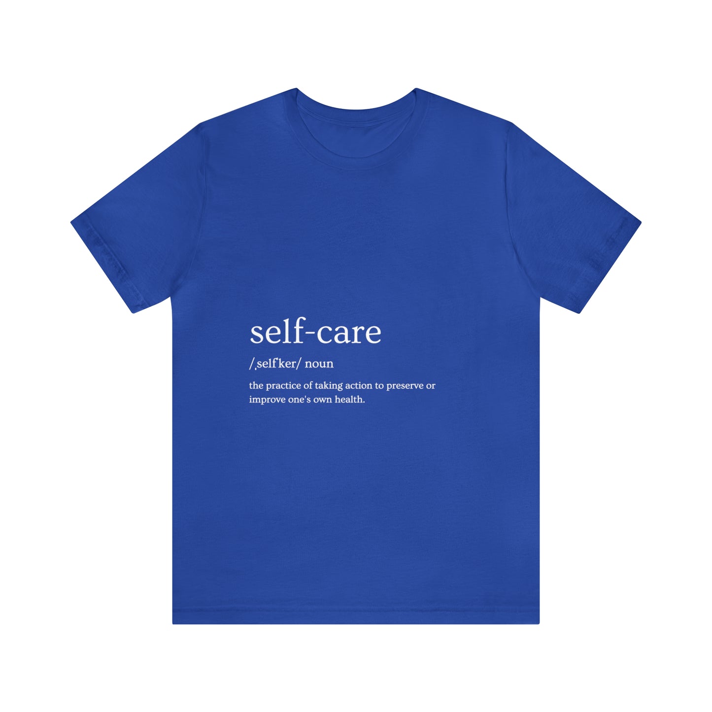 Self-Care Unisex Jersey Short Sleeve Tee