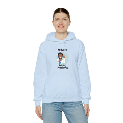 Midwife Helping People Out Unisex Heavy Blend™ Hooded Sweatshirt