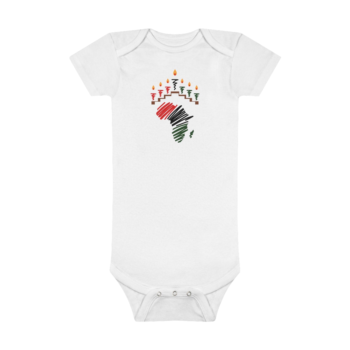 Baby Short Sleeve Onesie® Baby Kwanzaa