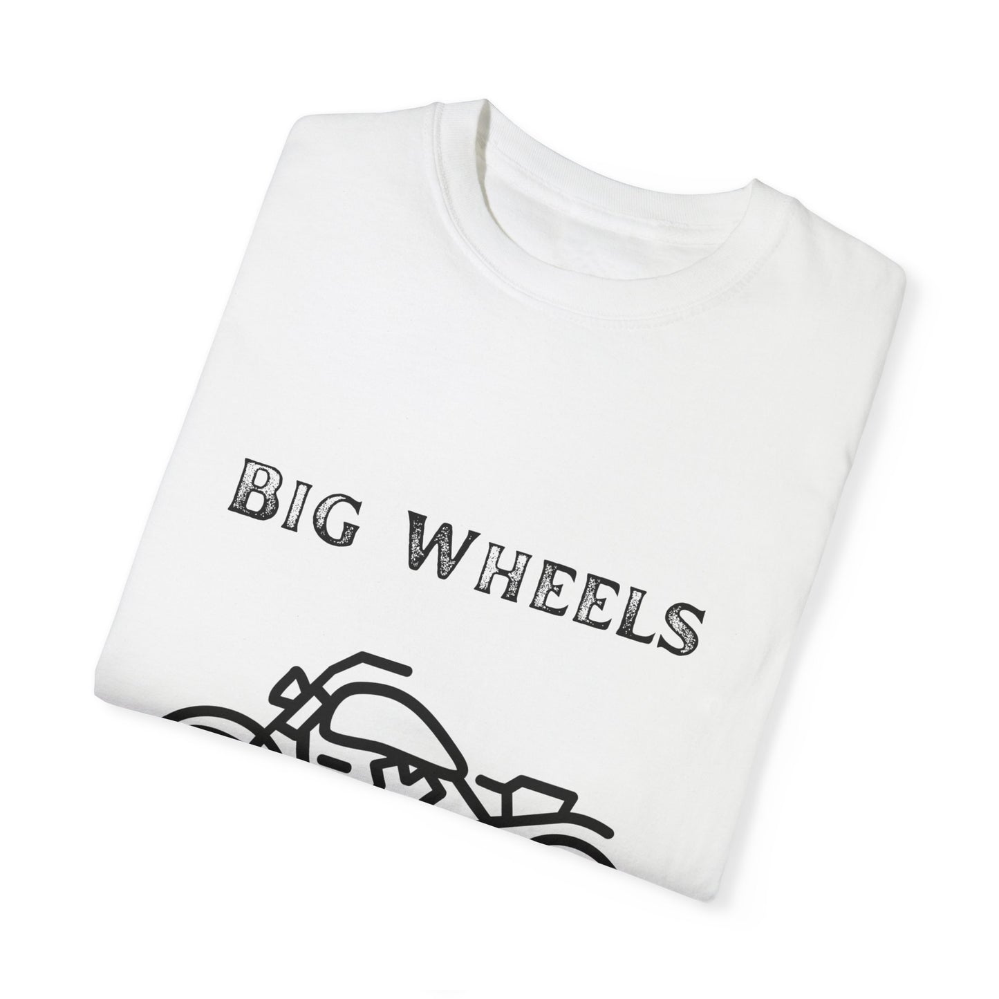 Big Wheels Black Bike Unisex Garment-Dyed T-shirt