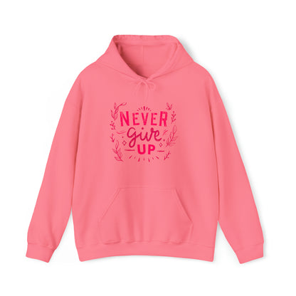 Never Give Up Unisex Heavy Blend™ Hooded Sweatshirt