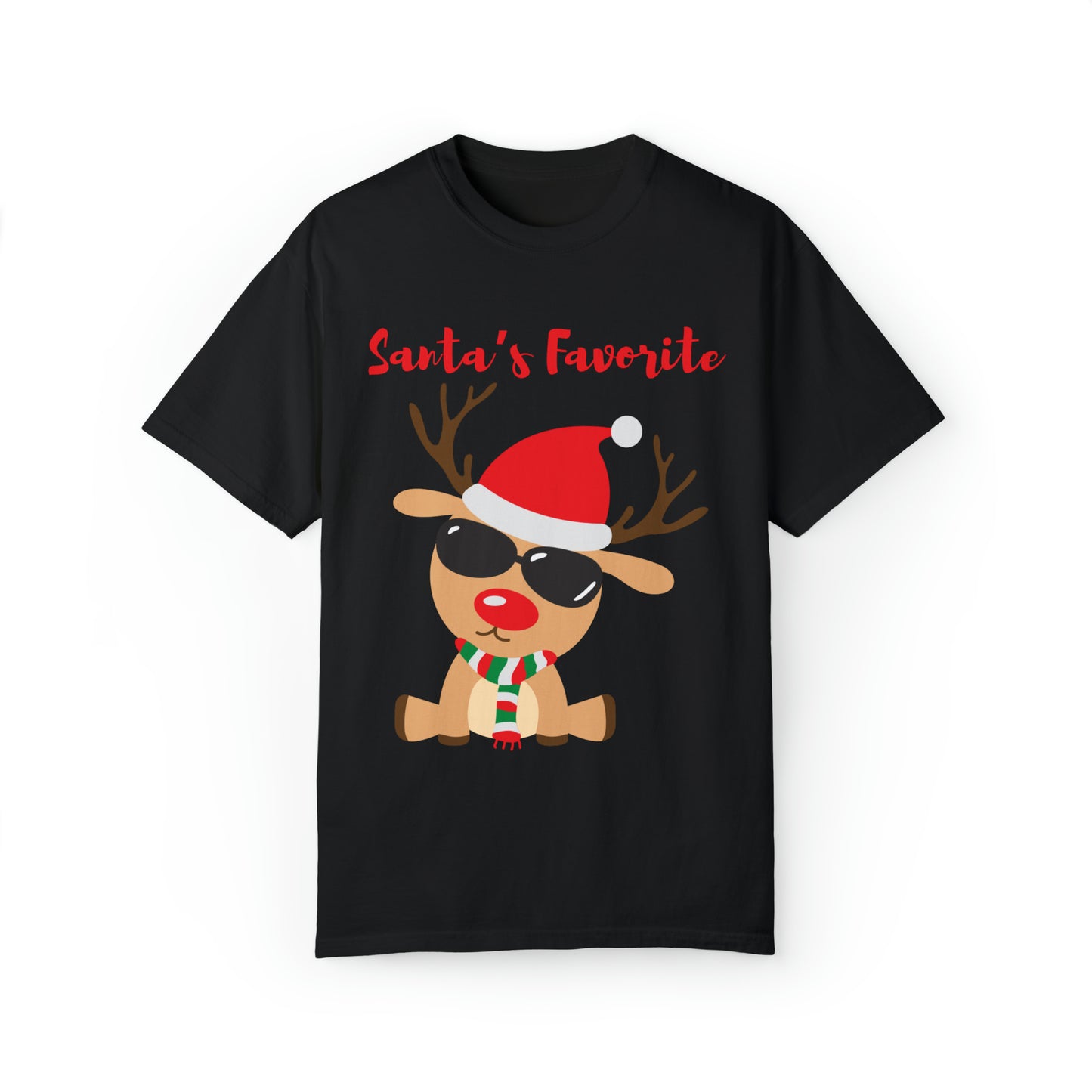 Santa’s Favorite Unisex Garment-Dyed T-shirt