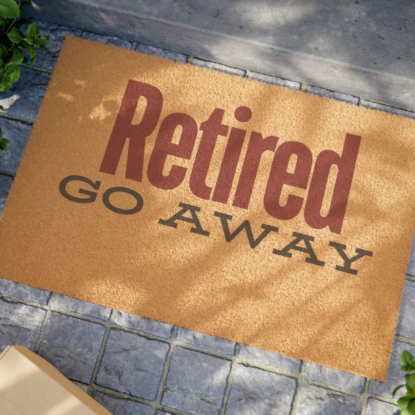 Retired Go Away Doormat