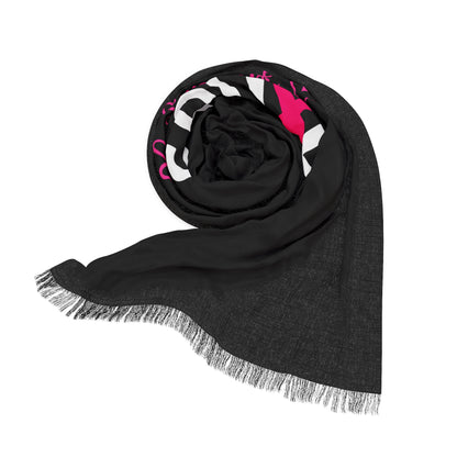 Breast Cancer Awareness Light Scarf--BLACK