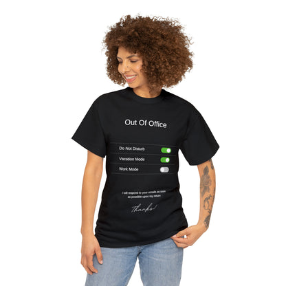 Out of the Office Unisex Heavy Cotton Tee