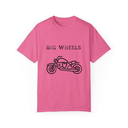 Big Wheels Black Bike Unisex Garment-Dyed T-shirt