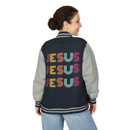 JESUS JESUS JESUS Letterman Jacket