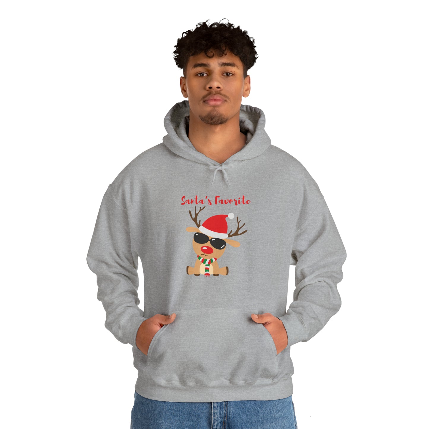 Santa’s Favorite Unisex Heavy Blend™ Hooded Sweatshirt Keep It Moving