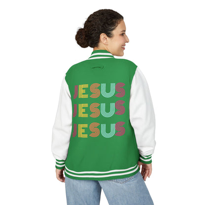 JESUS JESUS JESUS Letterman Jacket
